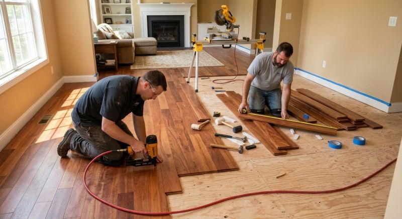 Cherry Floor Installation in Fallston, MD