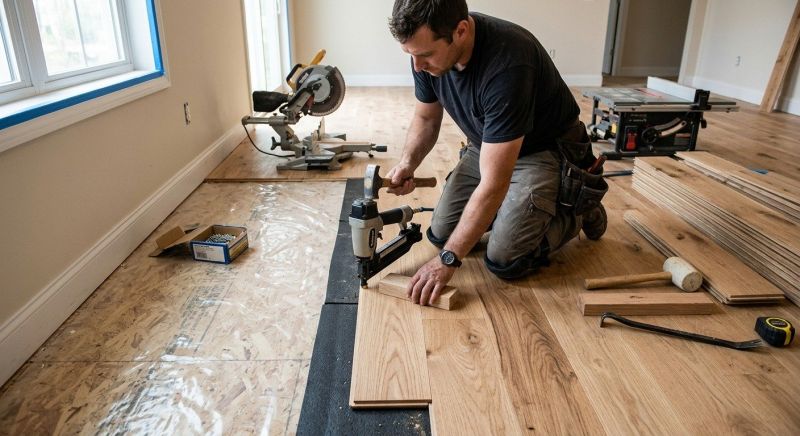 Hardwood Floor Installation in Hydes, MD