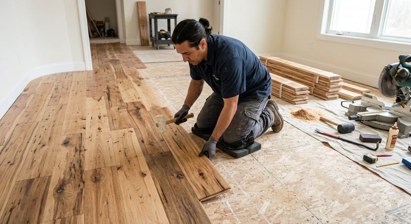 Hickory Floor Installation in Catonsville, MD