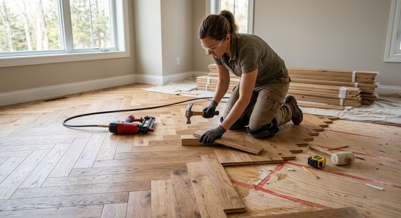 Hickory Floor Installation in Catonsville, MD