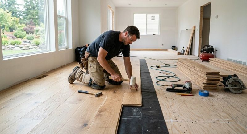 Oak Floor Installation in Catonsville, MD