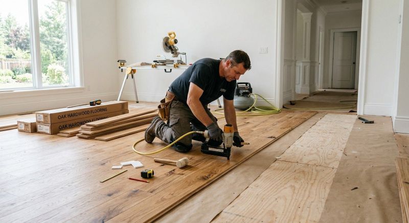 Oak Floor Installation in Mount Airy, MD