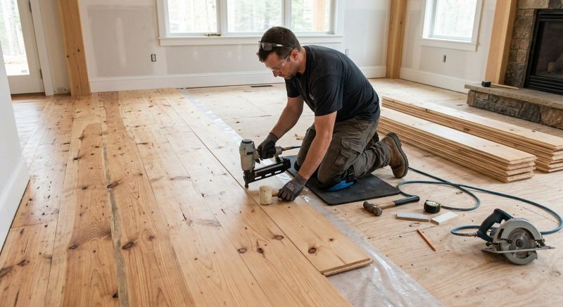 Pine Floor Installation in Catonsville, MD
