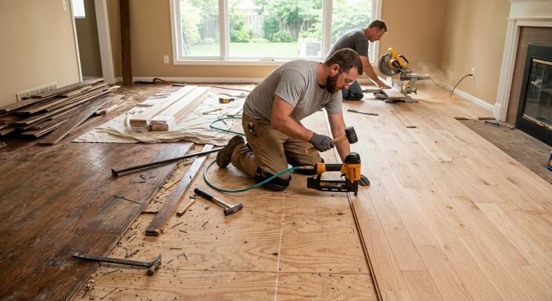 Wood Floor Replacement in Ashton, MD