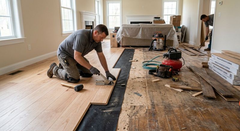 Wood Floor Replacement in Crofton, MD