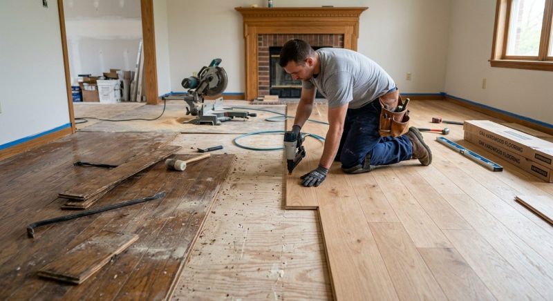 Wood Floor Replacement in Laurel, MD